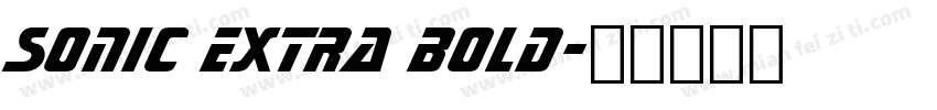 SONIC EXTRA BOLD字体转换